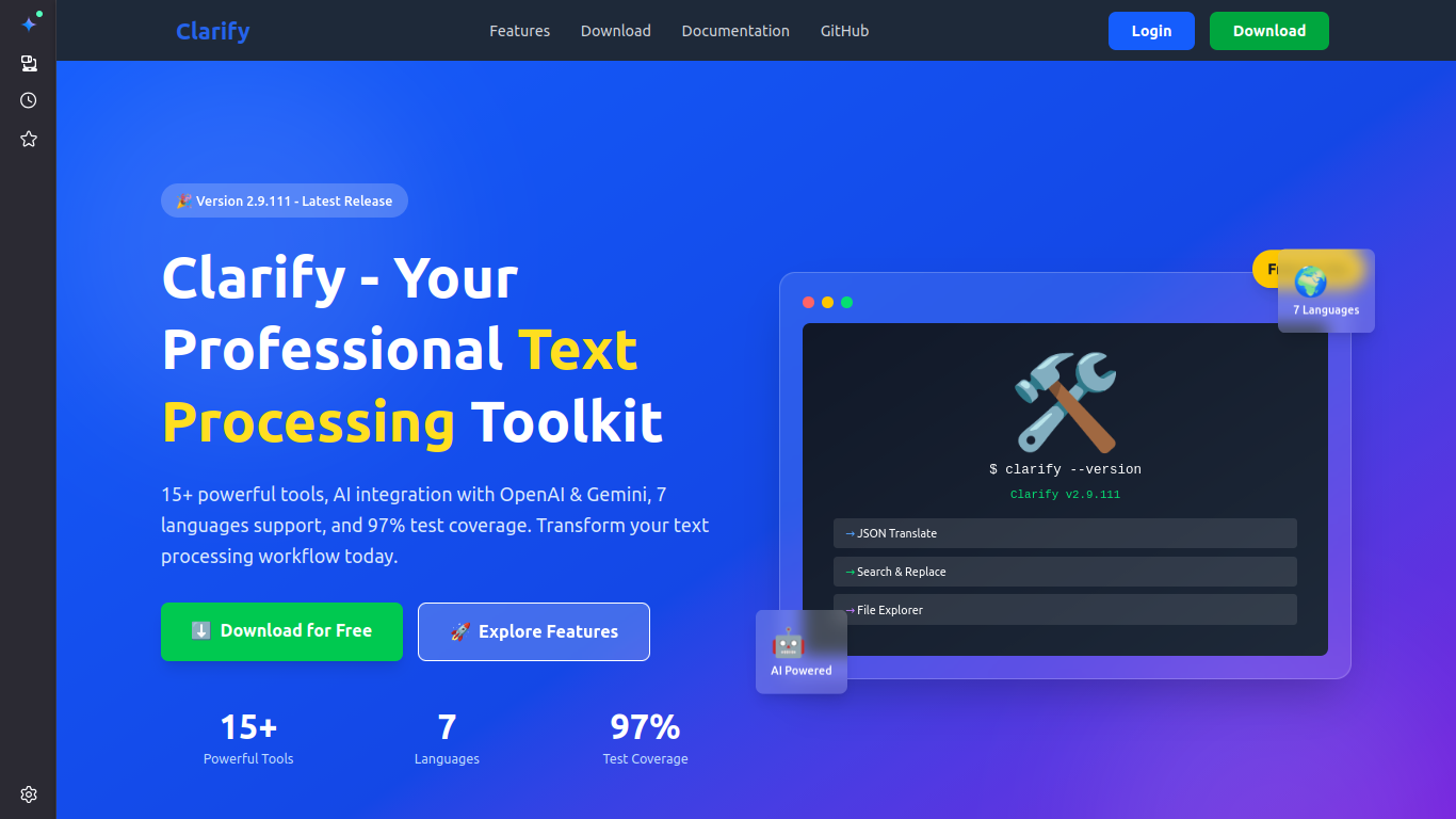 Clarify Tools