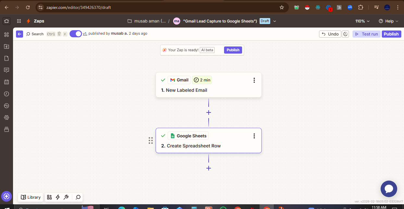 Email-to-Sheet Lead Tracker – Automate Gmail Data Capture