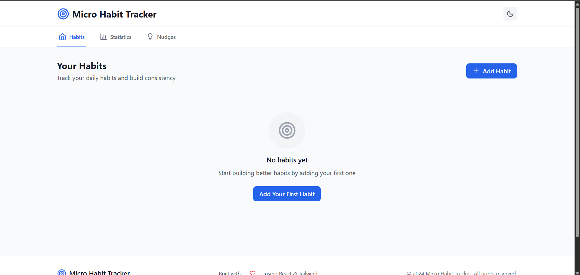 AI-Powered Micro Habit Tracker React PWA with Analytics & Smart Nudges