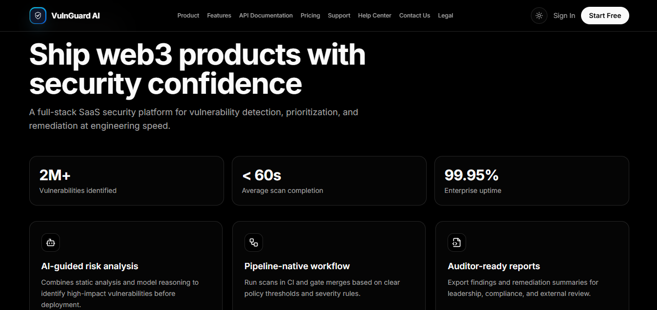 Vulnerability Guard AI Code audit Scanner