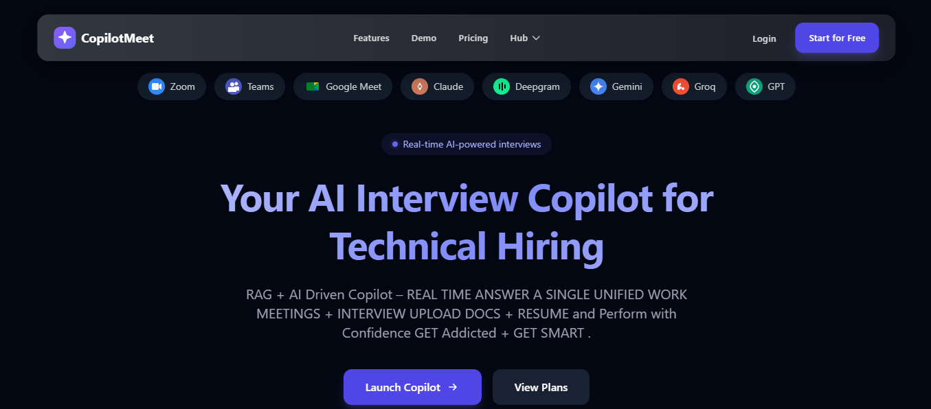 Copilot Interview AI System