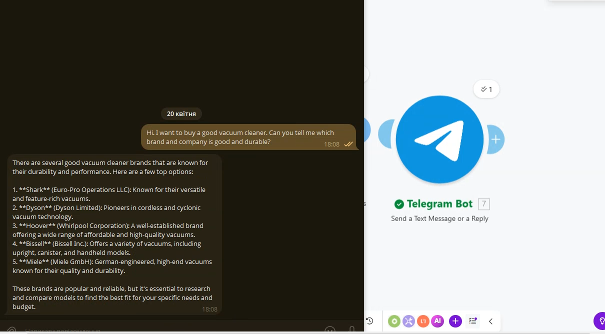 AI Telegram Concierge