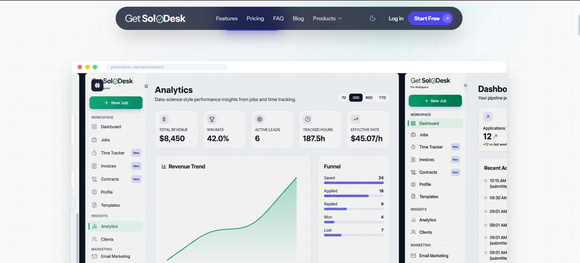 GetSoloDesk – Freelancer Operations Platform