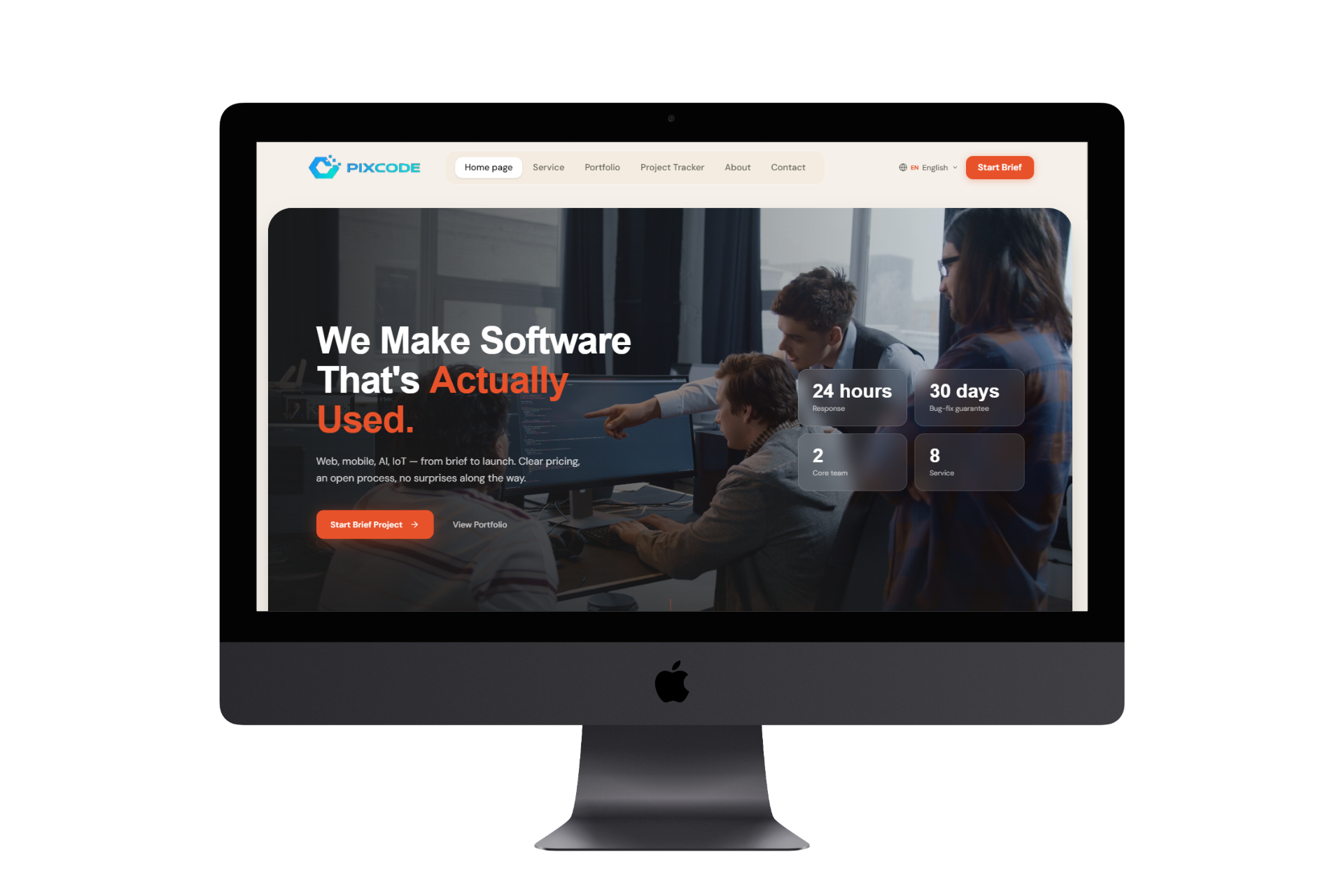 Pixcode Digital Agency - Company Profile Website