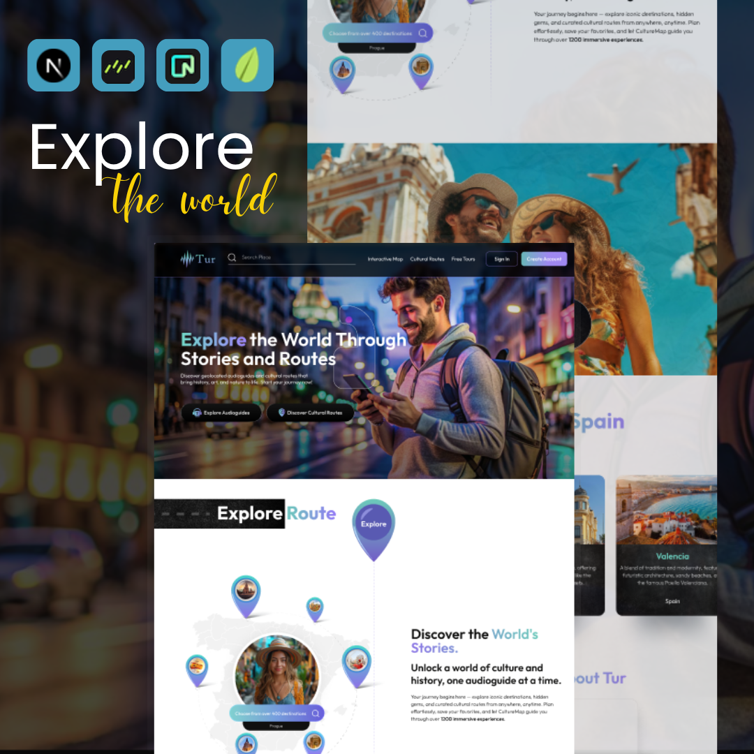 Full-Stack tour guide platform | Turr - Explore the world