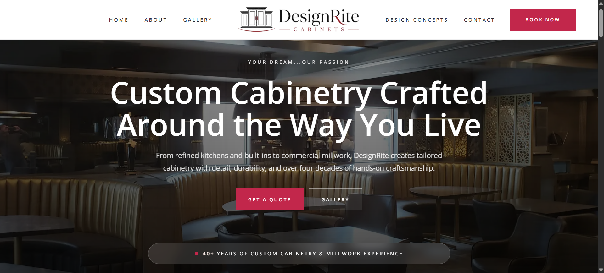 Homepage preview design for Canadian client