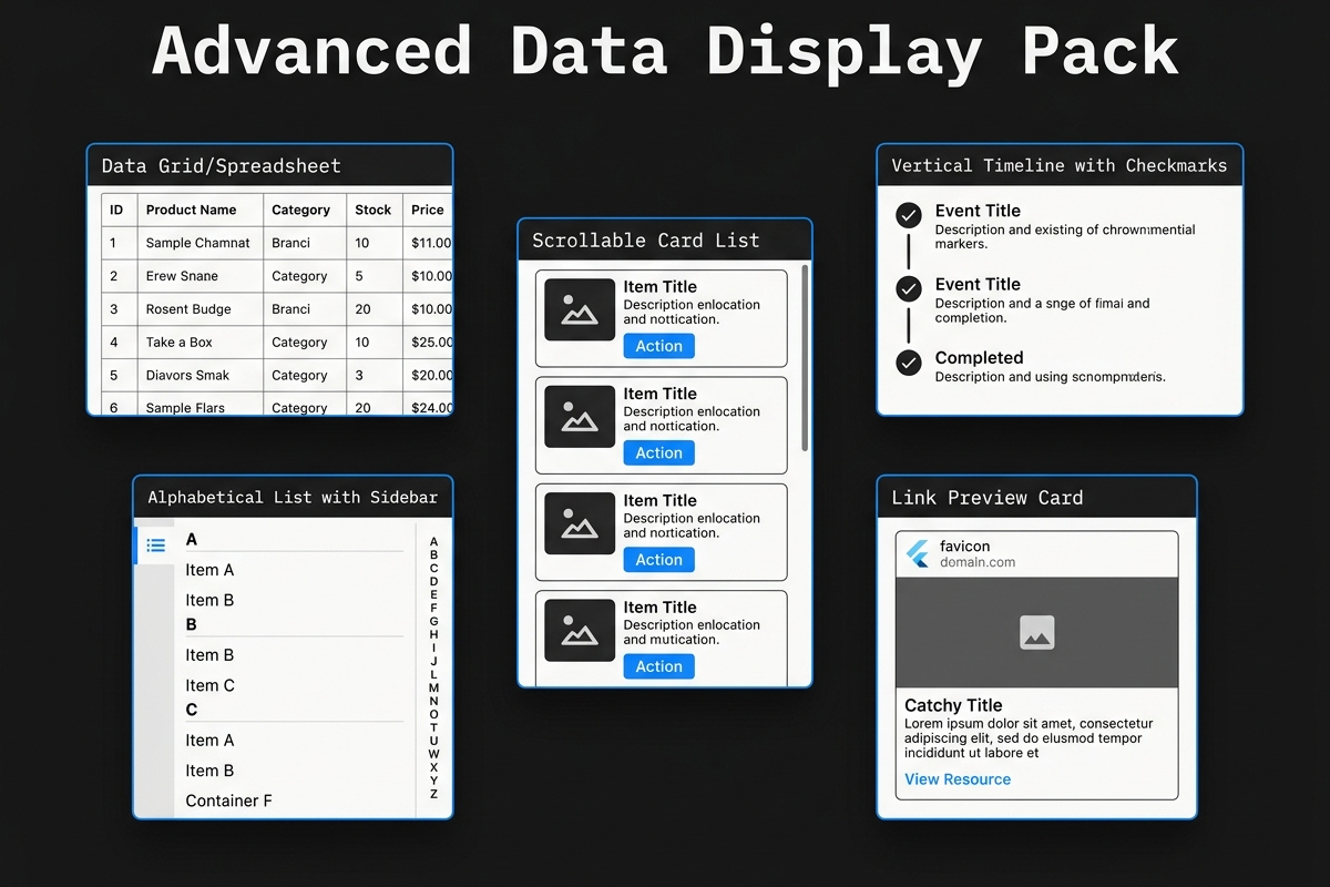 Advanced Data Display Pack