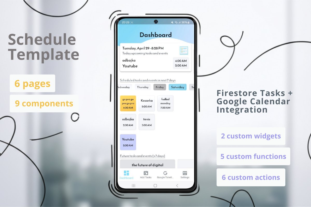 Advanced Calendar Template: Tasks & Google Events