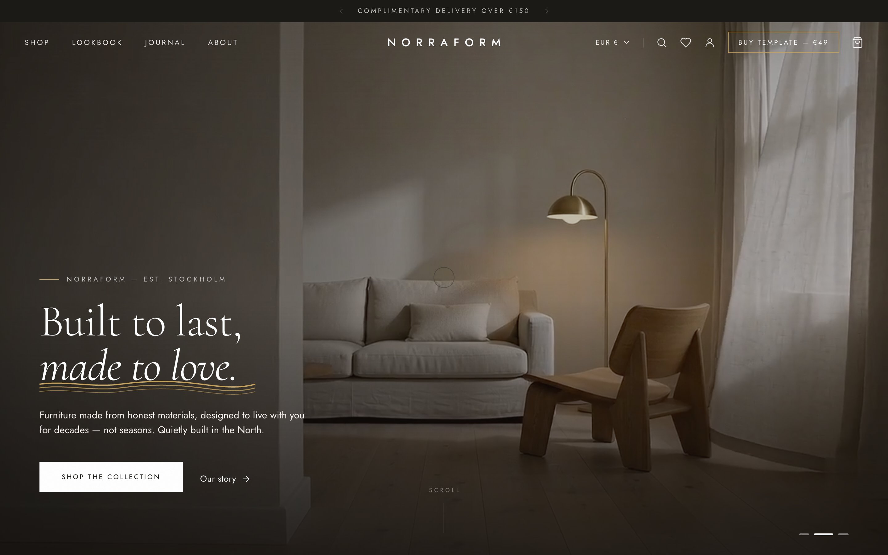 Norraform — Scandinavian Furniture E-Comm Template (HTML)