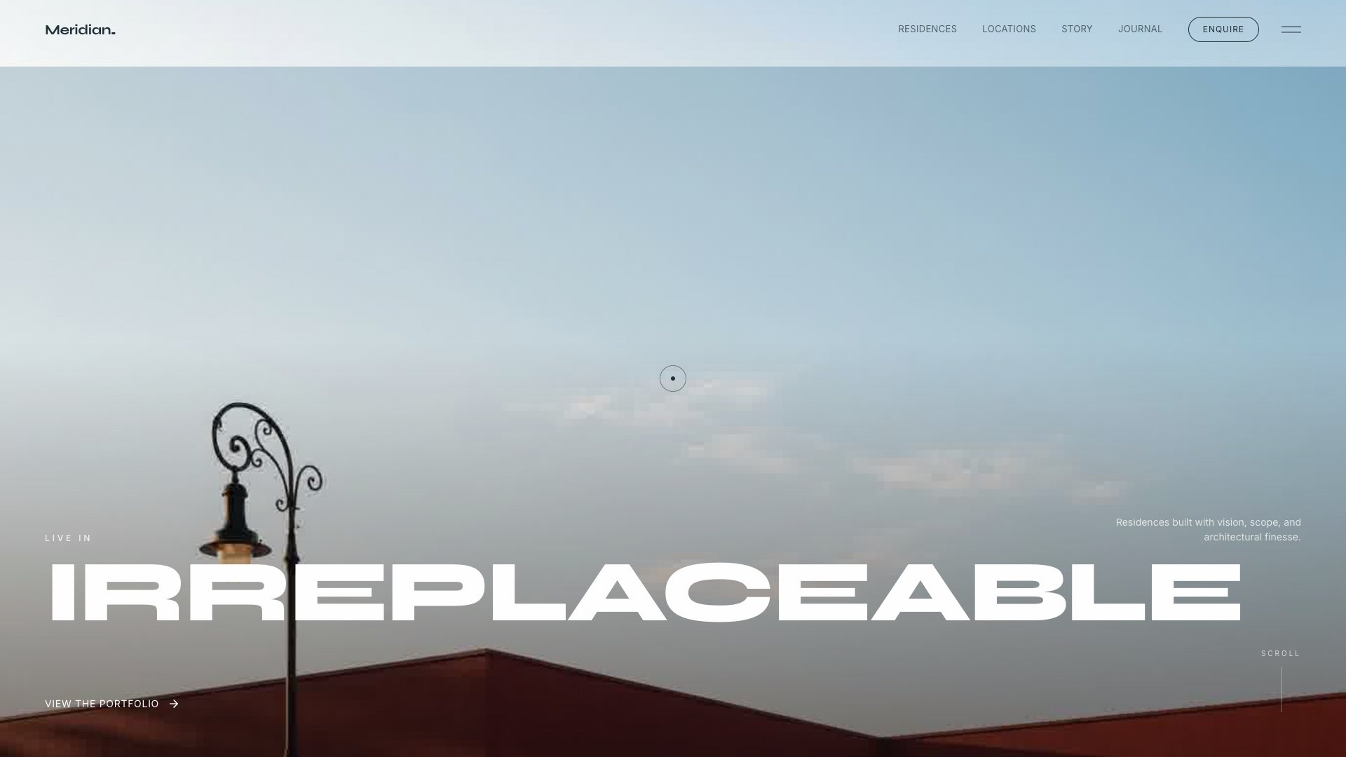 Meridian — Editorial Real Estate Template