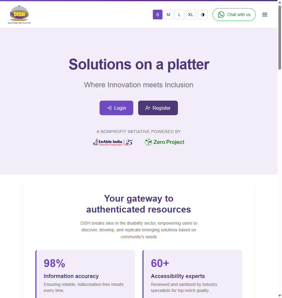 DISH — Multilingual Disability-Support AI Assistant (Enable India)