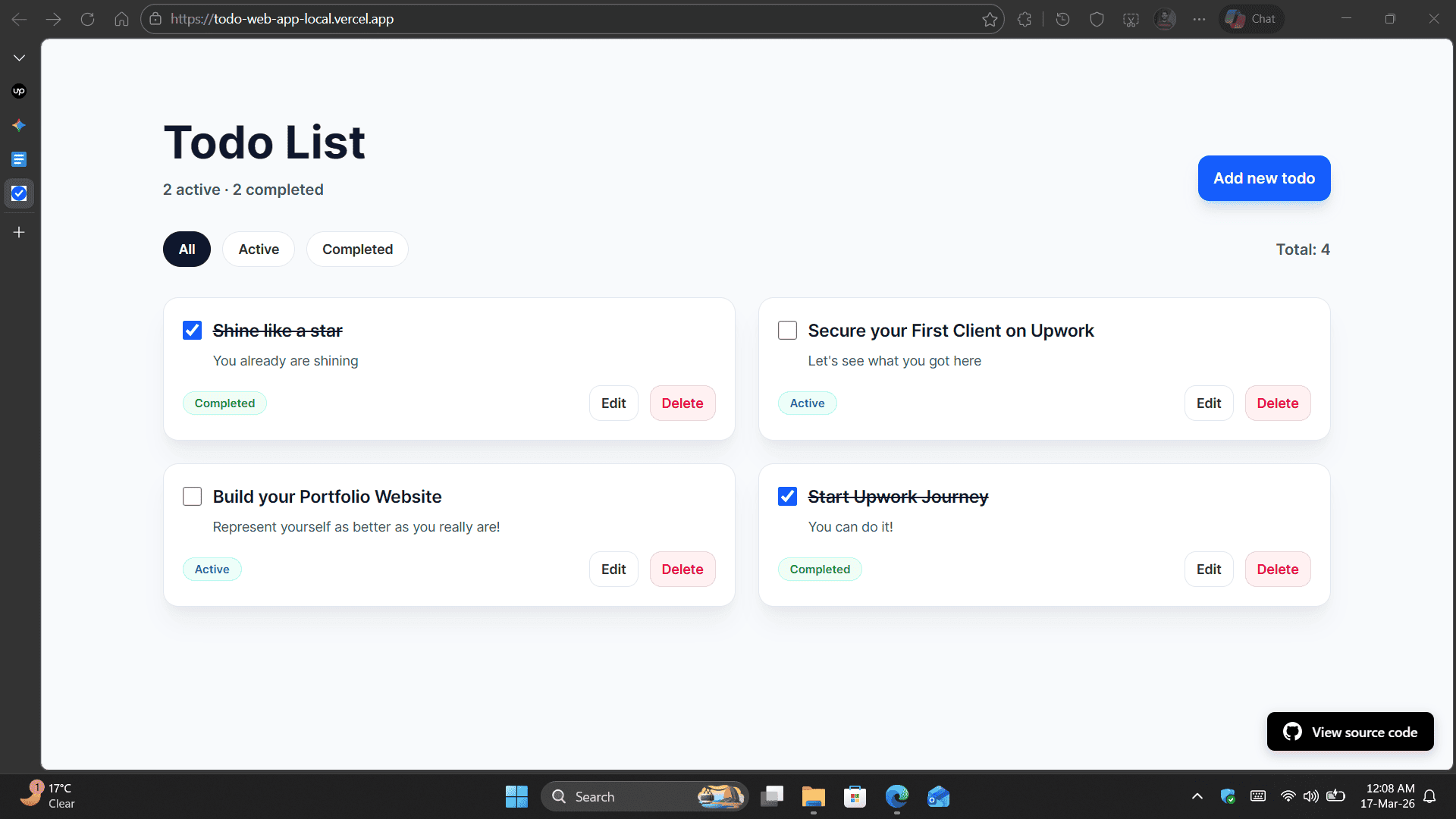Privacy-First React Task Manager