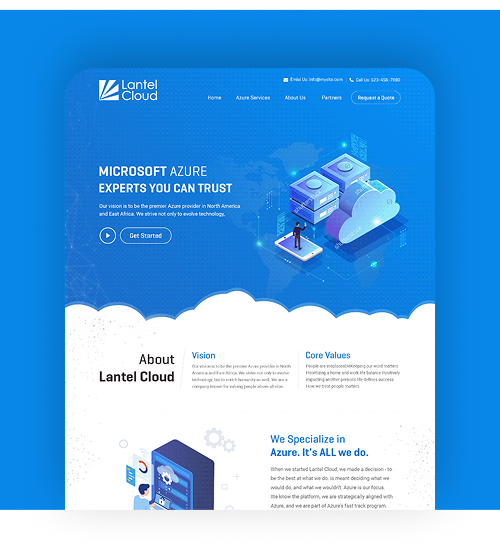 SaaS Website design