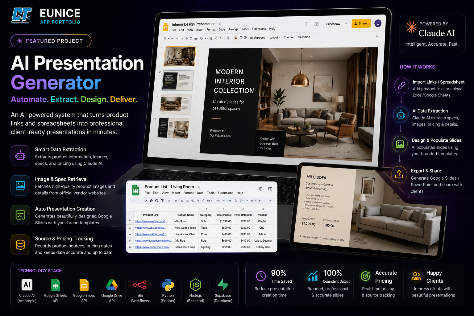 AI Presentation Generator | Claude AI + Google Slides Automation