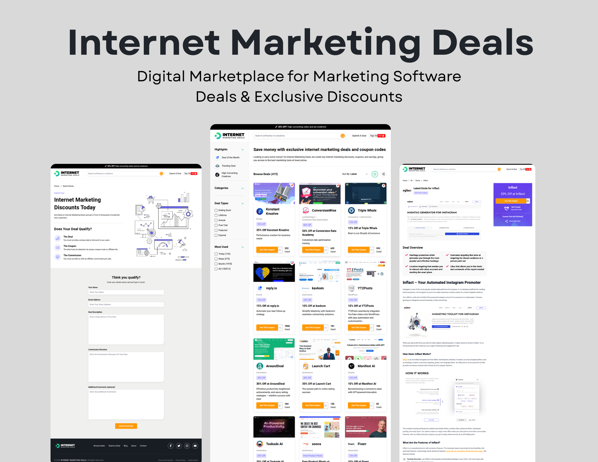 Internet Marketing Deals