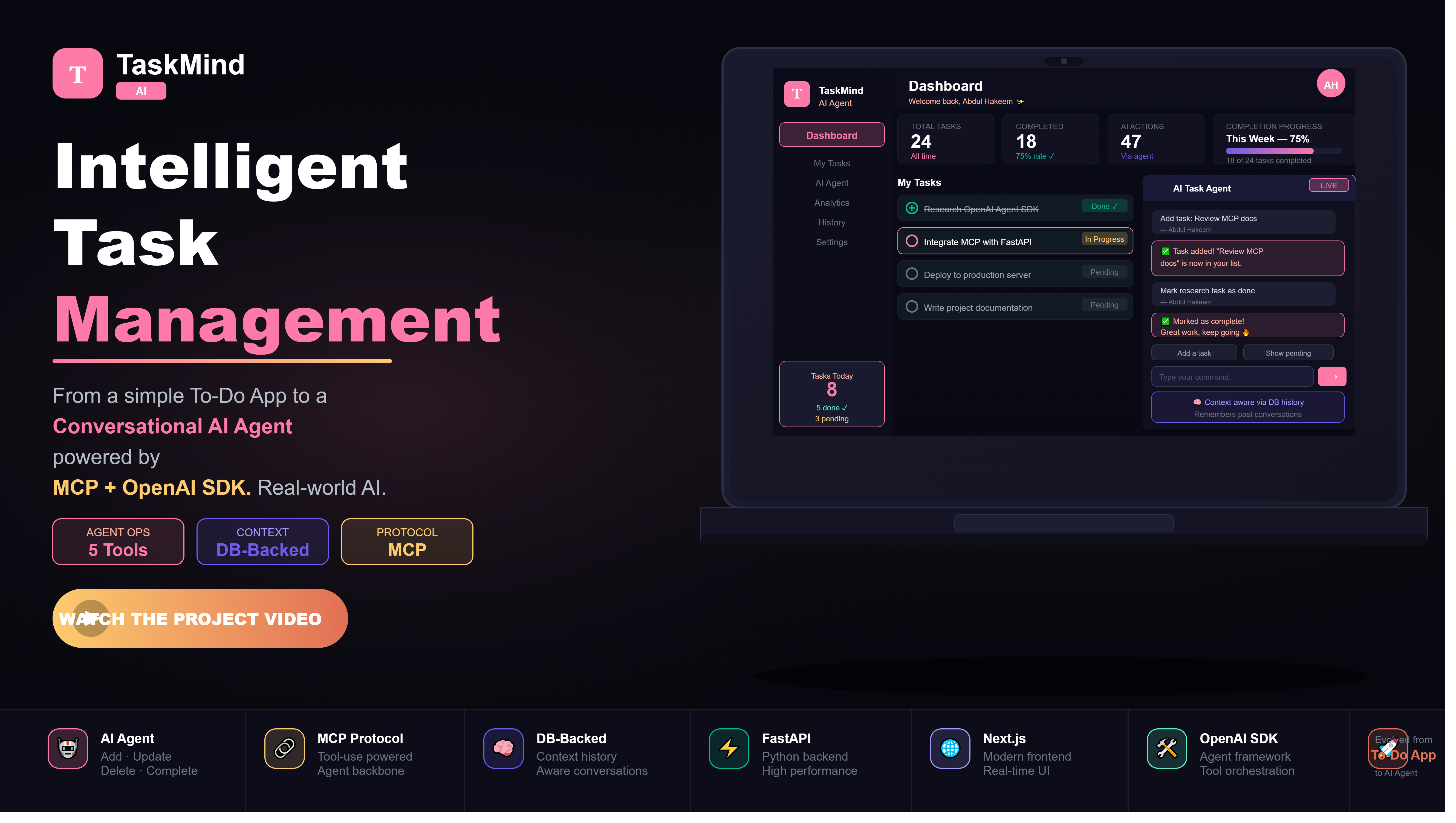 Intelligent Task Management System with Ai Agent