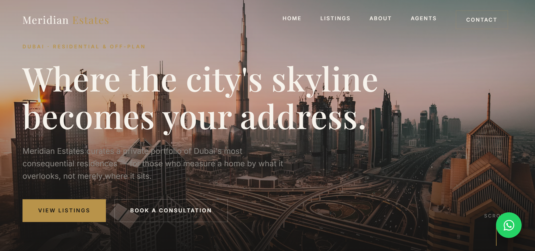 Real estate and Restaurent Ai website