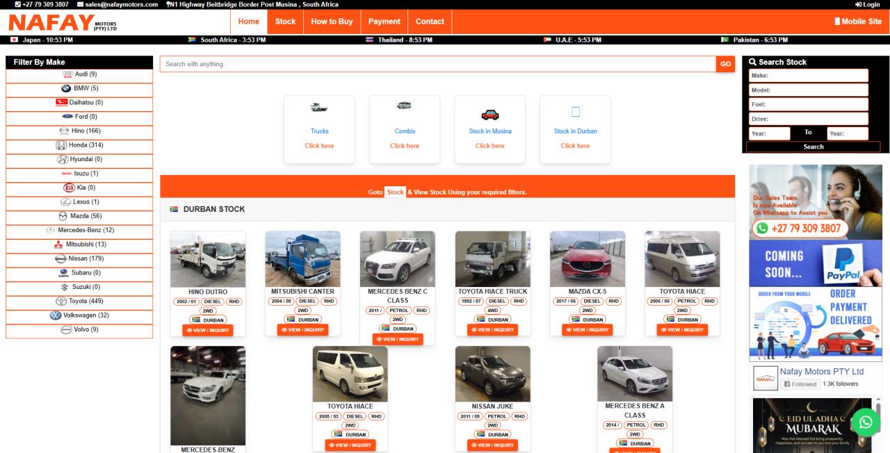 Nafay Motors — COVID-19 Digital Sales Pivot