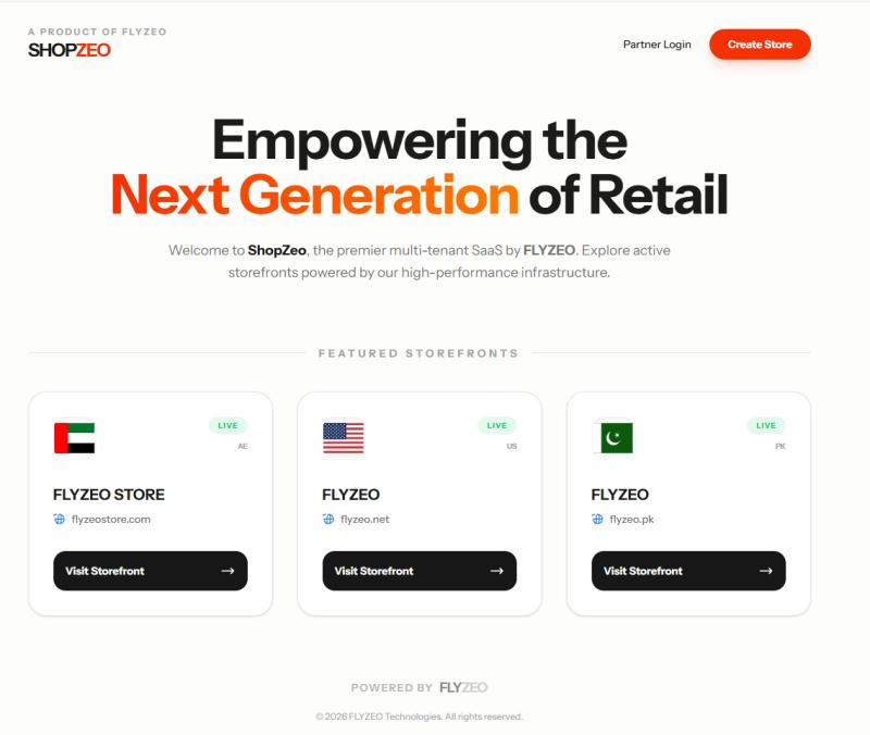 Shopzeo — White-Label Multi-Tenant E-Commerce SaaS