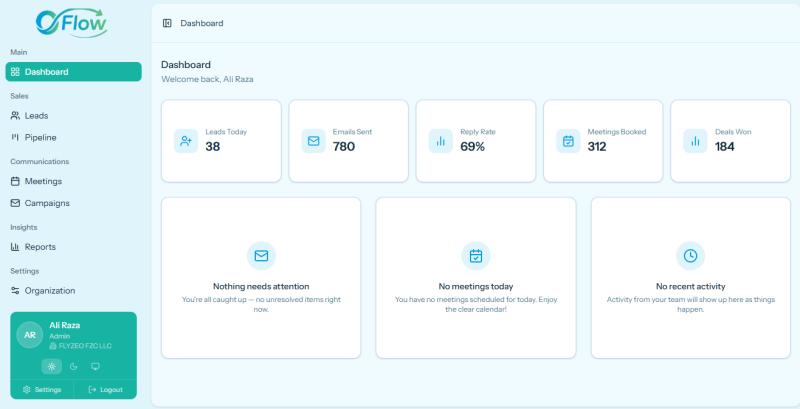 Oflow — AI-Powered Cold Outreach & Sales Automation Platform