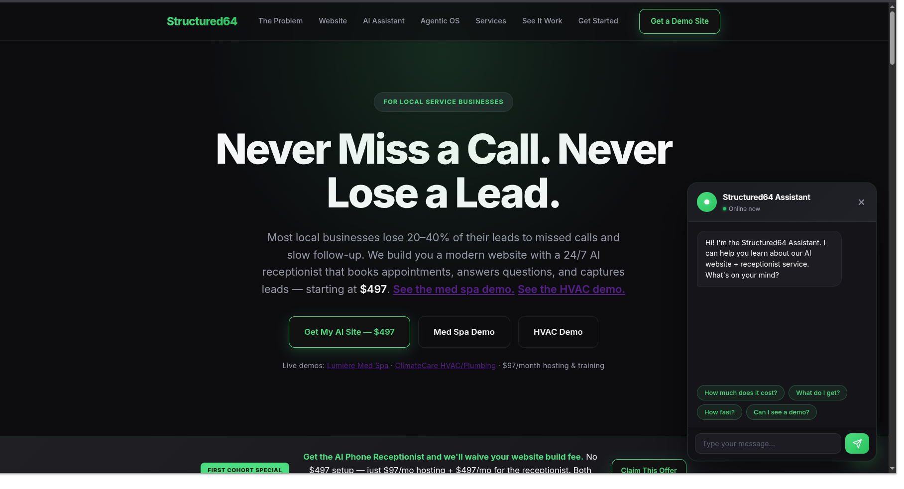 Build agentic website for Ai agency business