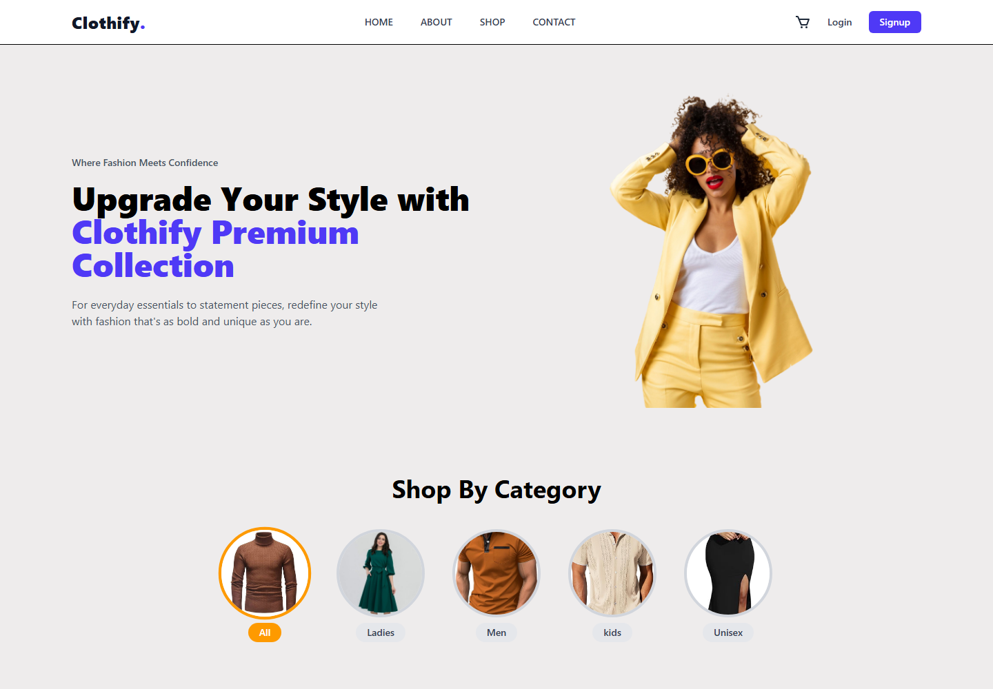 Clothify - E-Commerce Platform