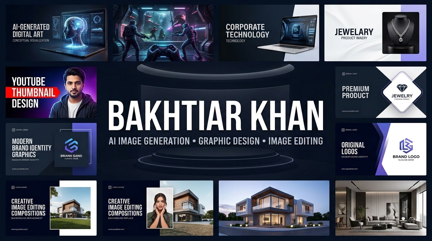 Professional AI-Assisted Digital Artwork and Visual Design Collection