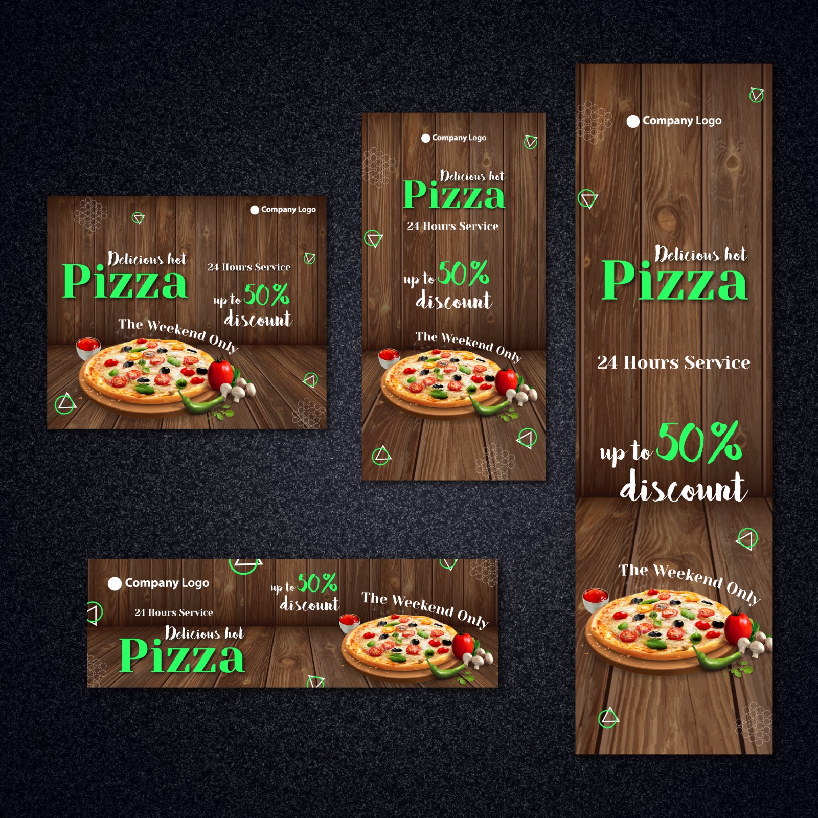 I will do a modern banner ads design concept for the business within 24 hours