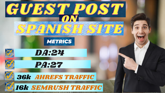 I will provide guest post on spanish technology blog