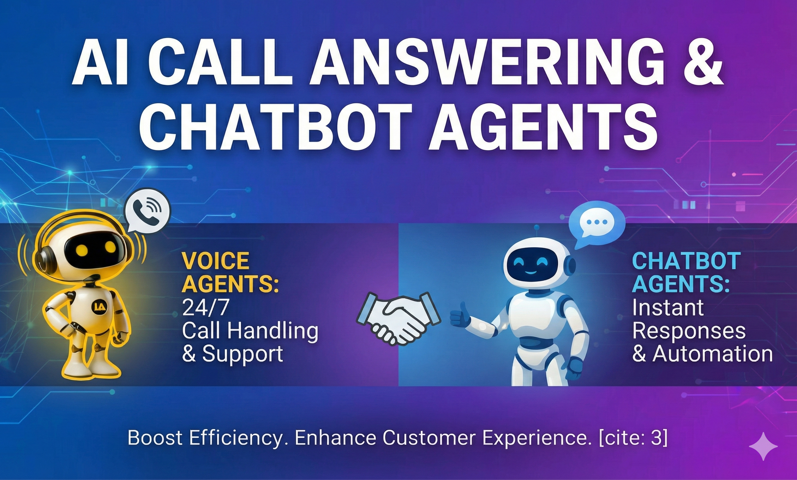 I will make Ai call answering and Ai Chatbot agents for you