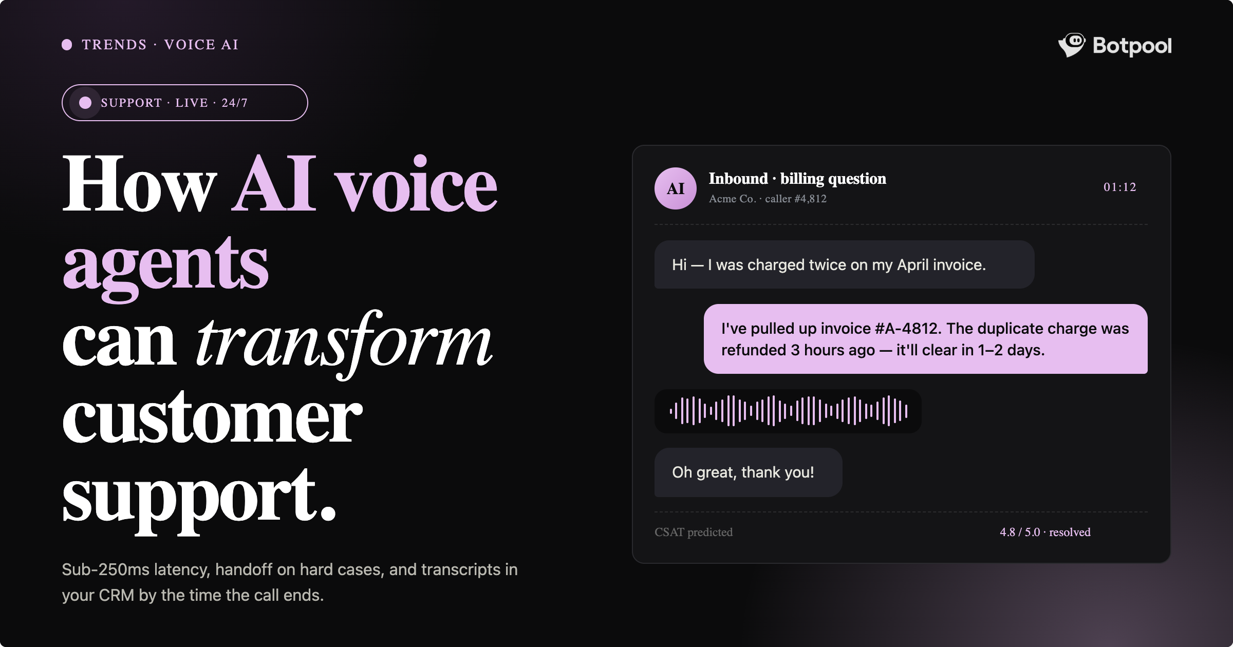 How AI Voice Agents Can Transform Customer Support
