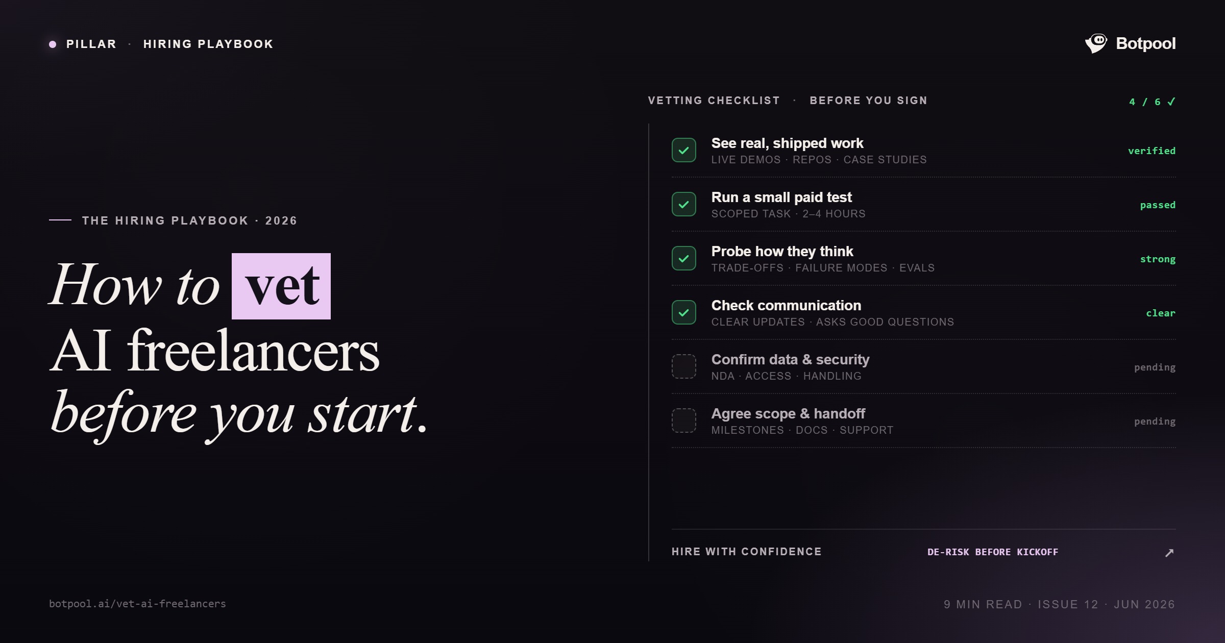 How to Vet AI Freelancers Before You Start