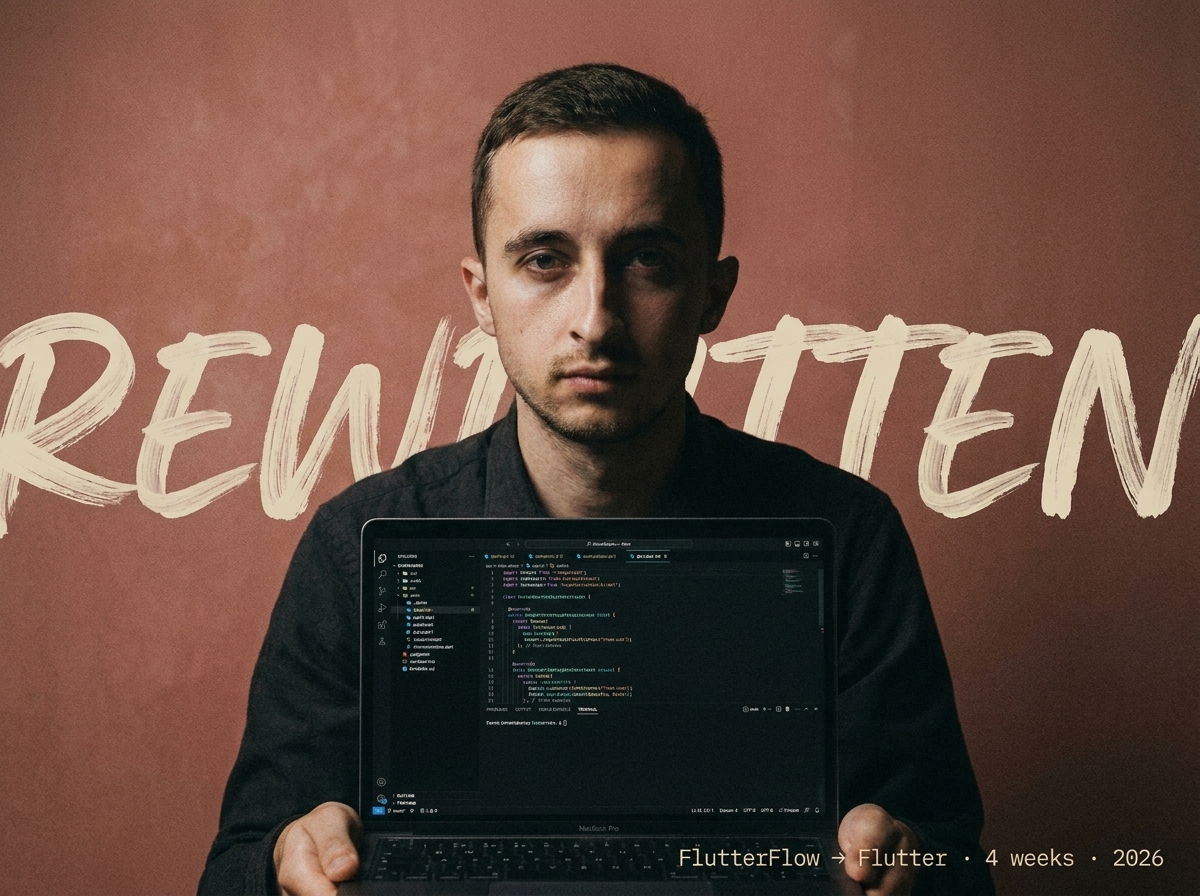 FlutterFlow to Native Flutter Rewrite — 4 weeks