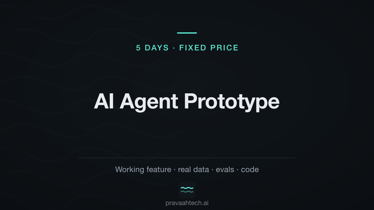 AI Agent Prototype — a working LLM feature in your stack in 5 days