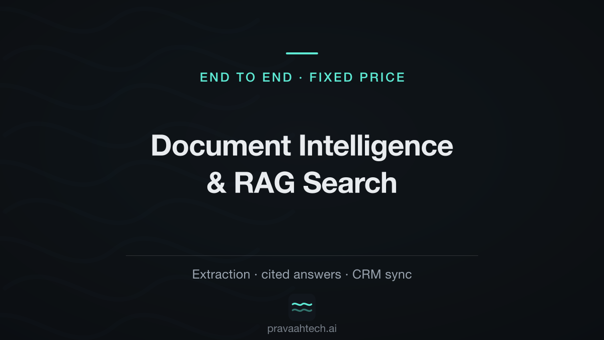 Document Intelligence & AI Search — turn your documents into structured, searchable data