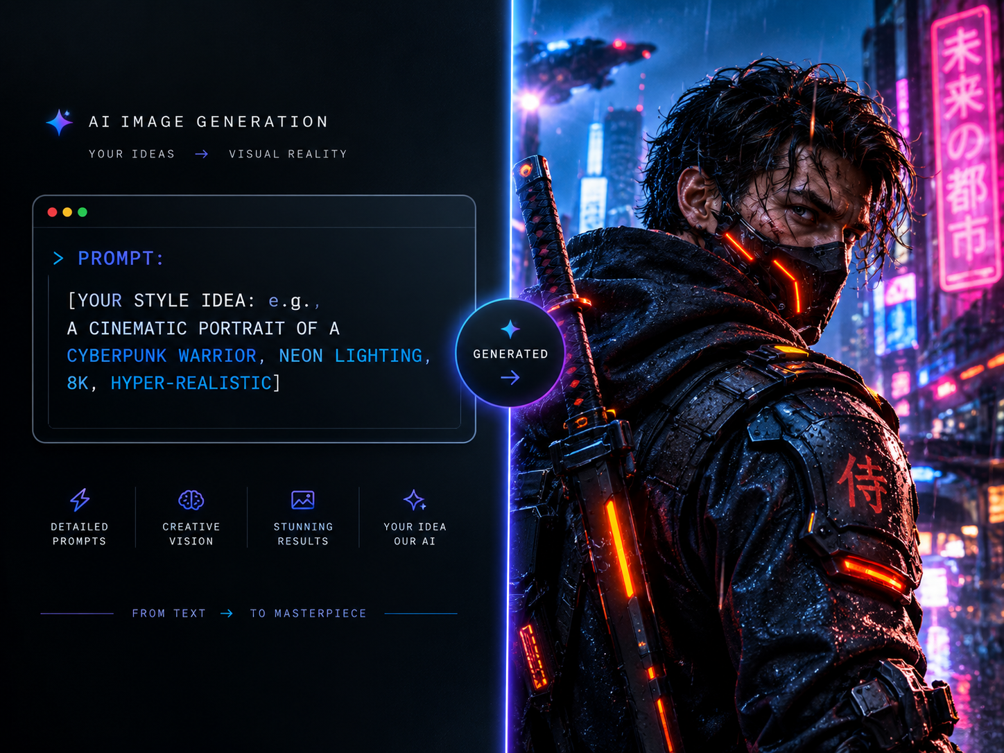 I will create professional AI image generation and creative production artwork