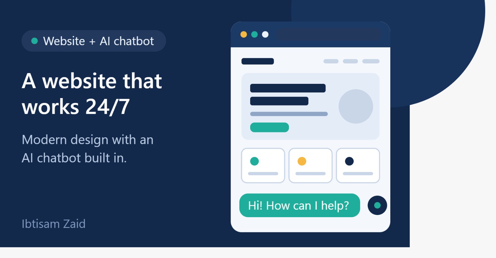 I will build a modern business website with a built-in AI chatbot