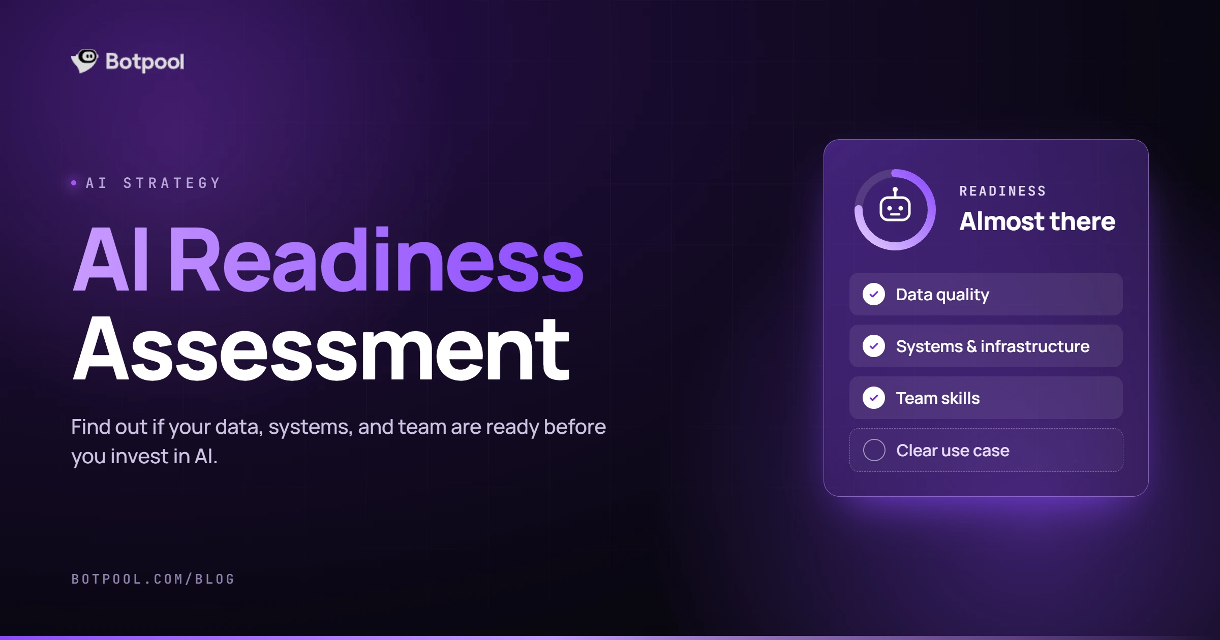 Small business owner reviewing an AI readiness assessment checklist on a laptop