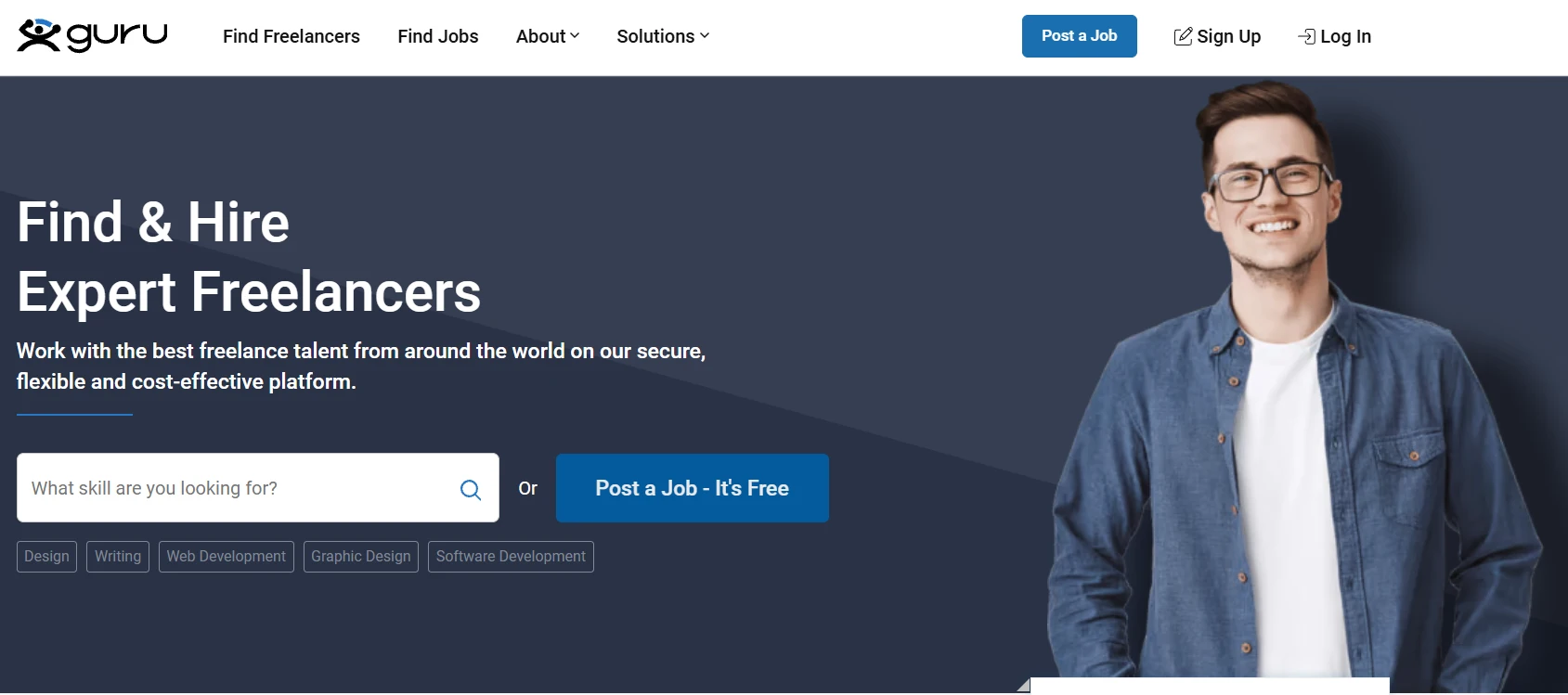Fiverr alternative Guru freelance platform
